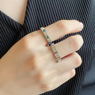 Cartier Juste un Clou Multistone Silver Ring