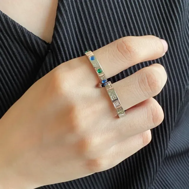 Cartier Juste un Clou Multistone Silver Ring 9