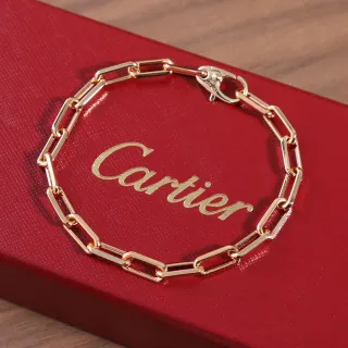 Cartier Juste un Clou Polished Gold Rectangular Link Bracelet