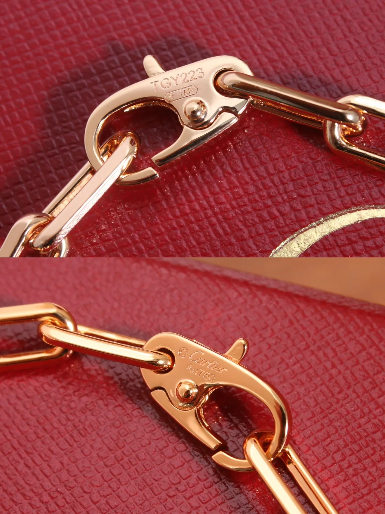 Cartier Juste un Clou Polished Gold Rectangular Link Bracelet 3