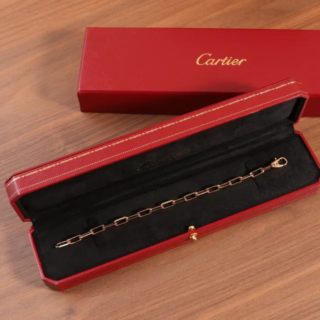 Cartier Juste un Clou Polished Gold Rectangular Link Bracelet 6