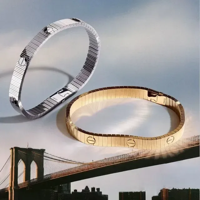 Cartier Juste un Clou Ribbed Screw-Head Bangle Bracelet 2