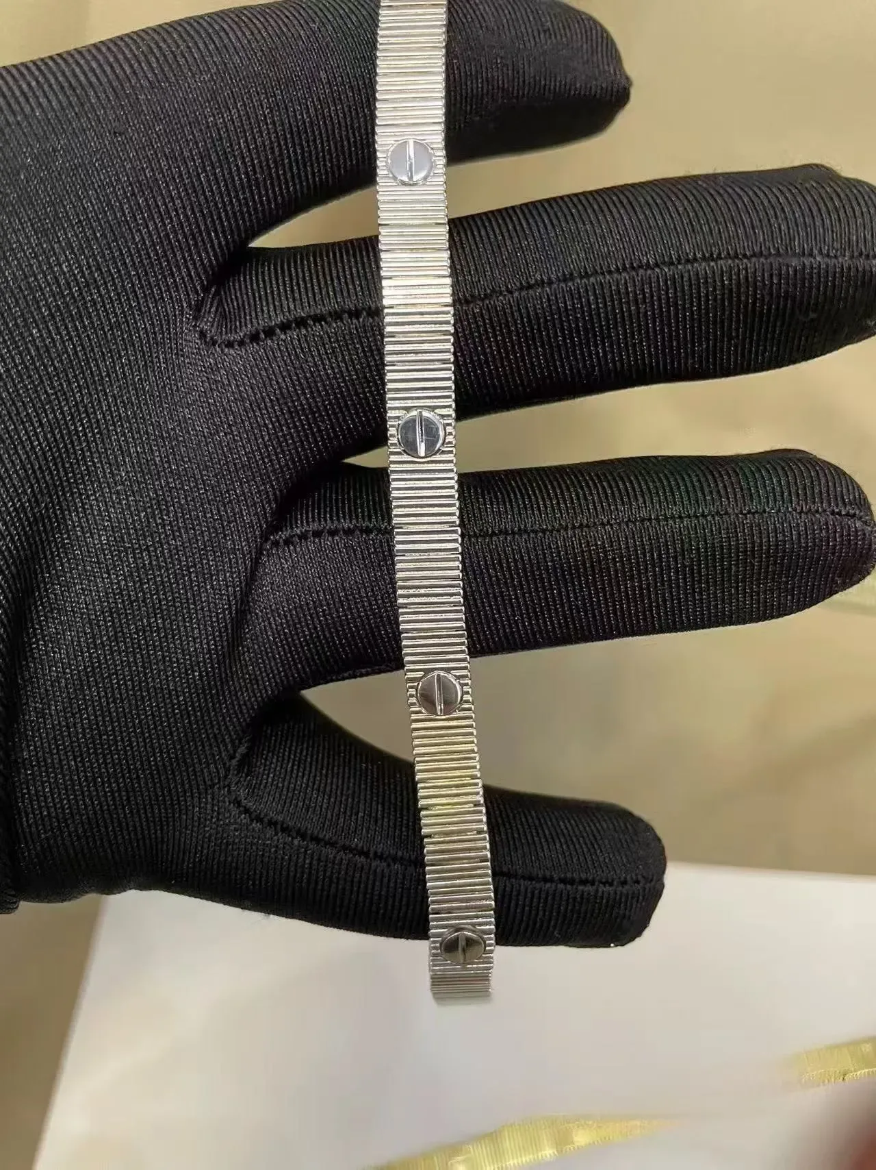 Cartier Juste un Clou Ribbed Screw-Head Bangle Bracelet 4