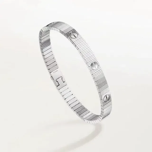 Cartier Juste un Clou Ribbed Screw-Head Bangle Bracelet 6