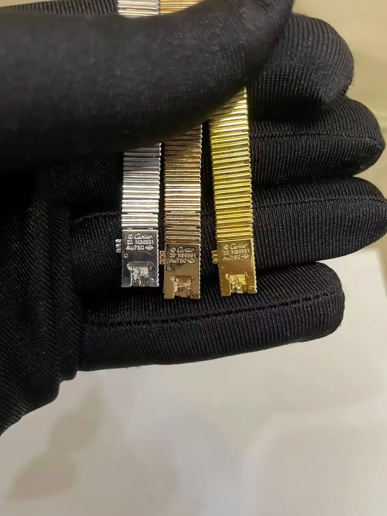 Cartier Juste un Clou Ribbed Screw-Head Bangle Bracelet 8