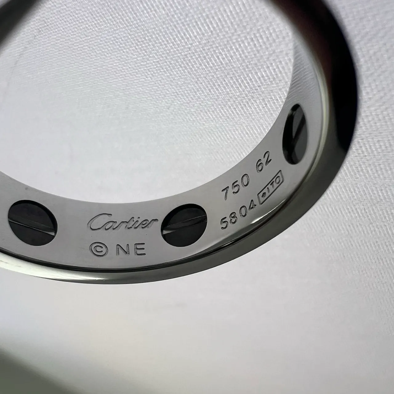 Cartier Juste un Clou فضي أسود نقشة المسمار متكامل حلقة سوار 3