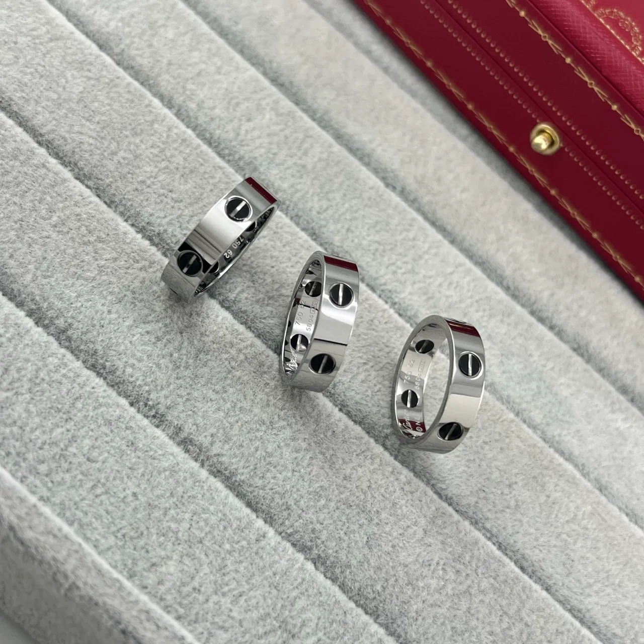 Cartier Juste un Clou فضي أسود نقشة المسمار متكامل حلقة سوار 8