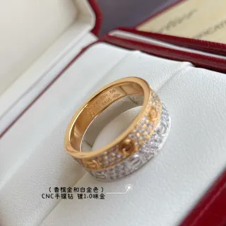 Cartier Juste un Clou Anillo de oro bicolor con pavé de diamantes