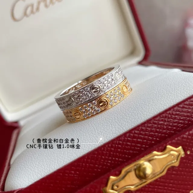 Cartier Juste un Clou Bague en or bi-ton avec pavé de diamants 7