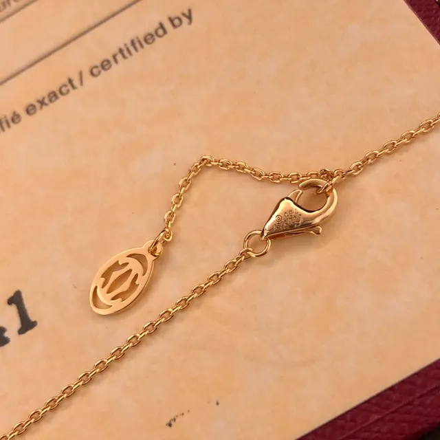Cartier Trinity Three-Tone Gold Ruby Necklace 4