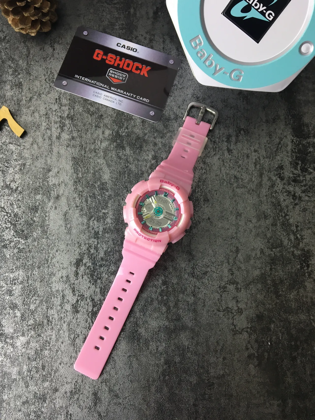 Casio Baby-G Rosa e Verde Turquesa Relógio Analógico-Digital Esportivo 6