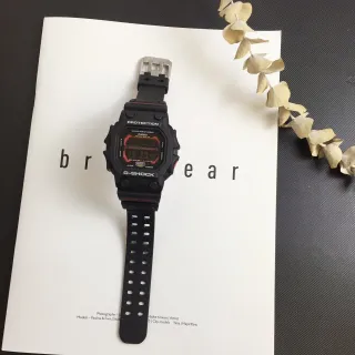 Casio G-Shock DW-5600 أسود وأحمر ساعة رياضية