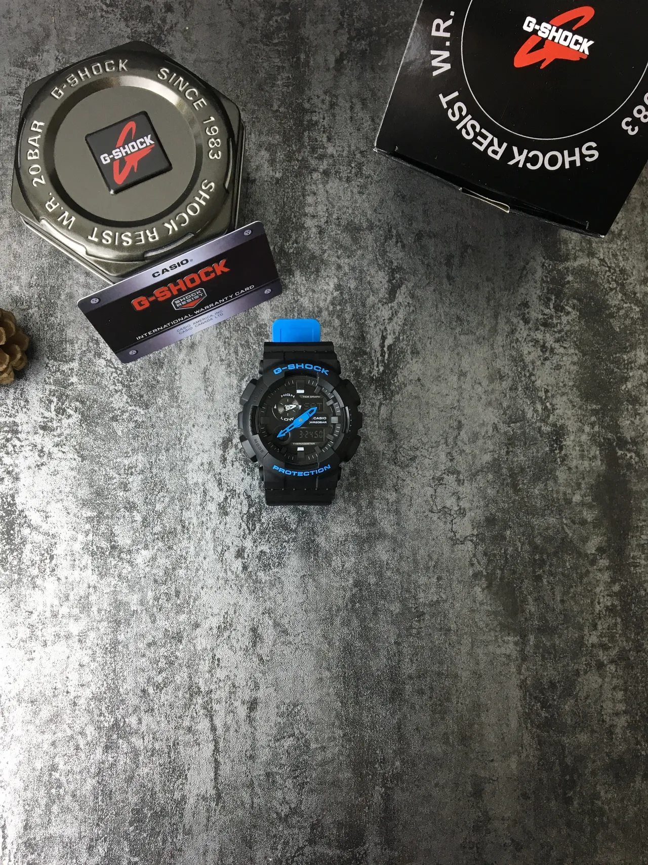Casio G-Shock GA-100 Black and Blue Sports Watch 3