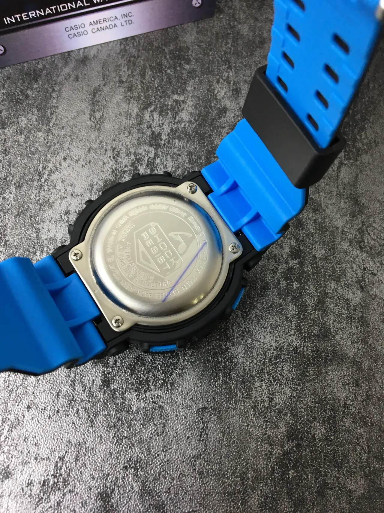 Casio G-Shock GA-100 Black and Blue Sports Watch 4