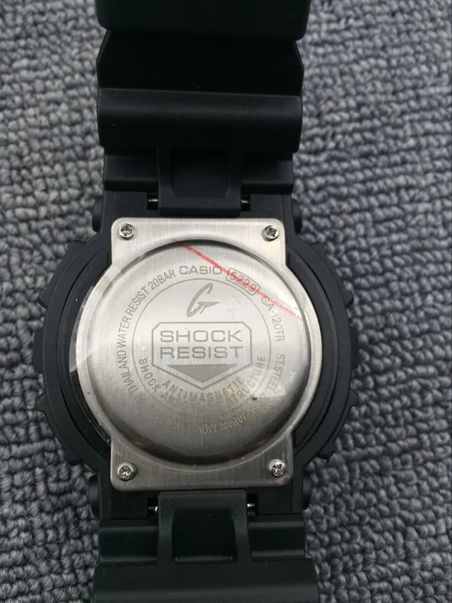 Casio G-Shock GA-100 Black Red Rugged Resin Construction Analog-Digital Hybrid Dial Watch 10