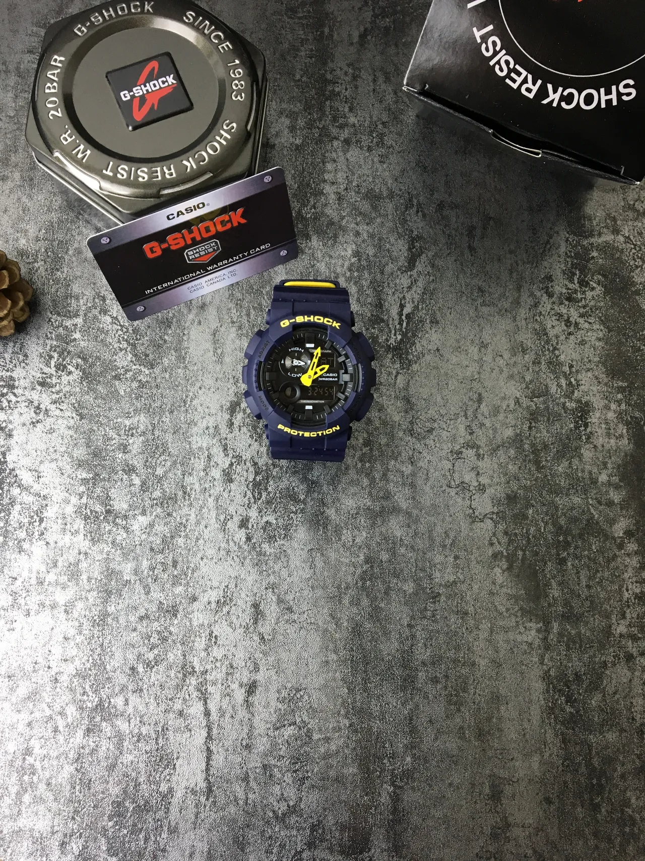 Casio G-Shock GA-100 Bleu et Jaune montre de sport 3