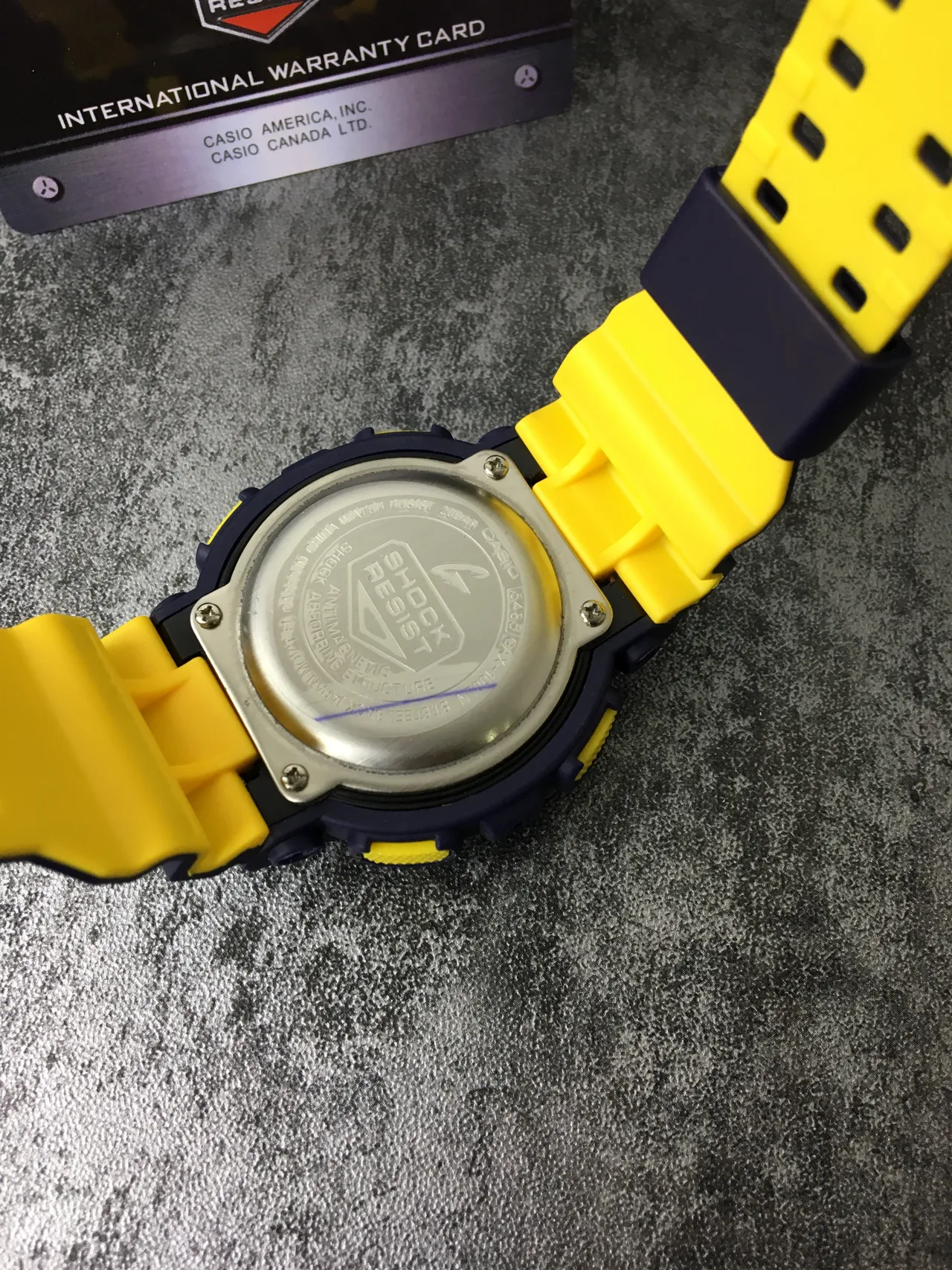 Casio G-Shock GA-100 Bleu et Jaune montre de sport 4