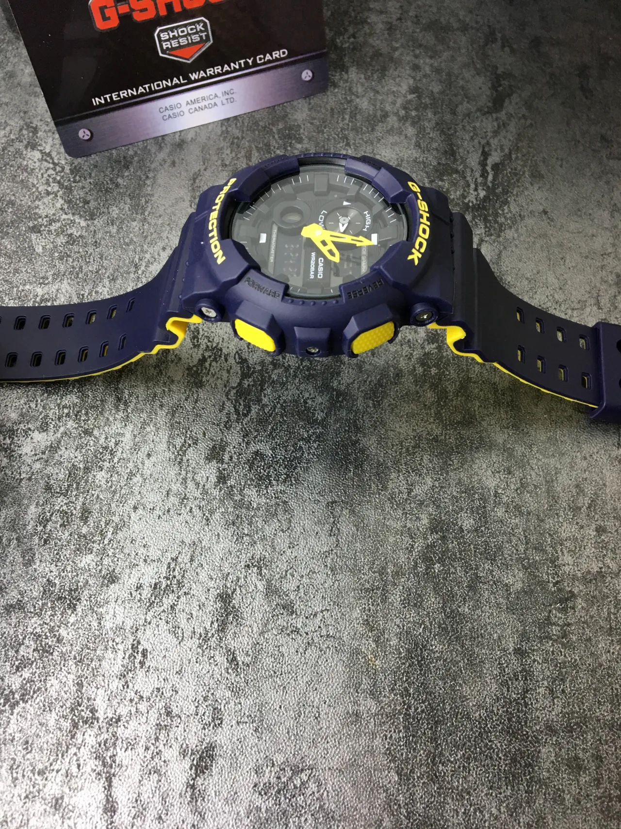 Casio G-Shock GA-100 Bleu et Jaune montre de sport 6