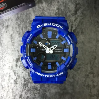 Casio G-Shock GA-100 Series Translucent Blue Sports Watch