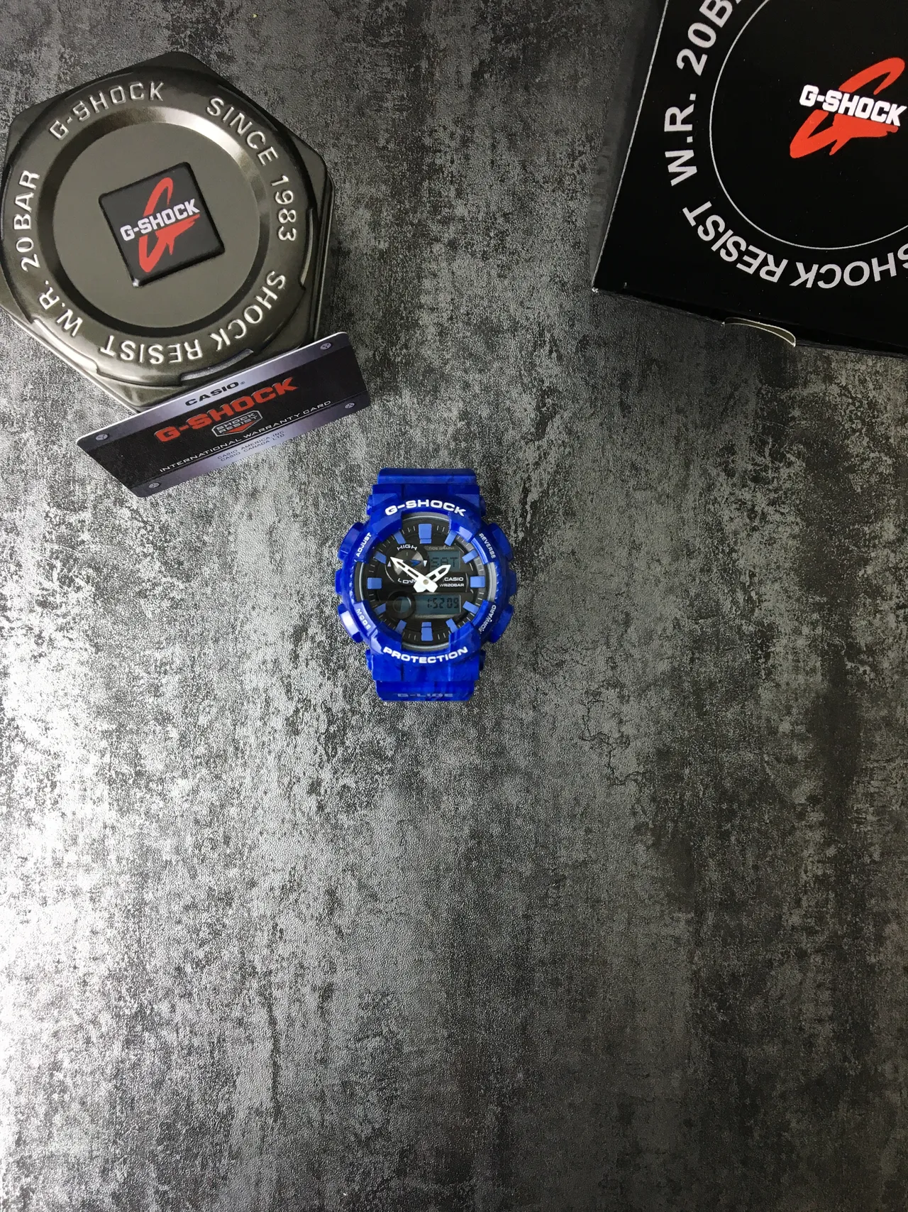 Casio G-Shock GA-100 Série Relógio Esportivo Azul Translúcido 3