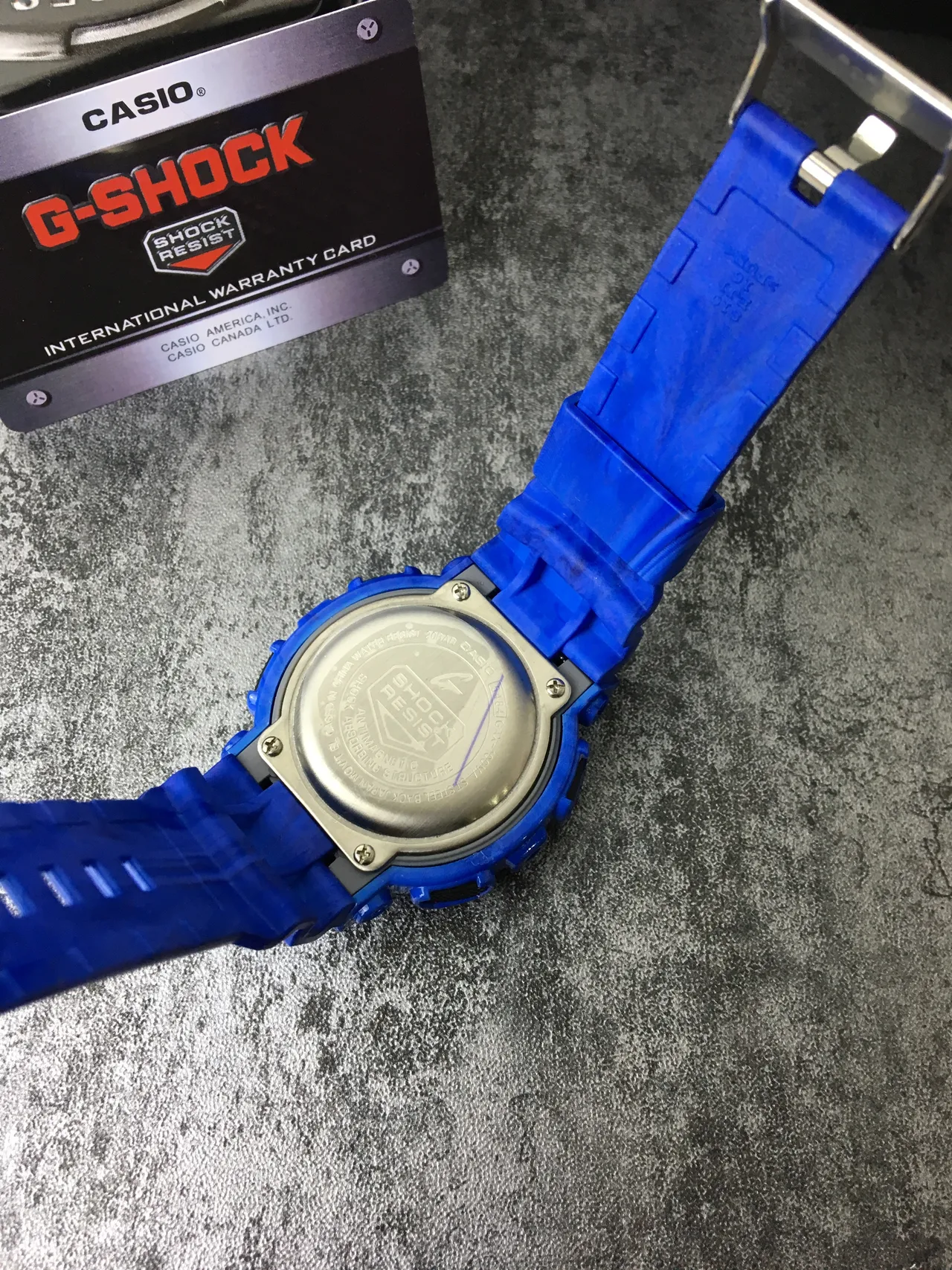 Casio G-Shock GA-100 Série Relógio Esportivo Azul Translúcido 4