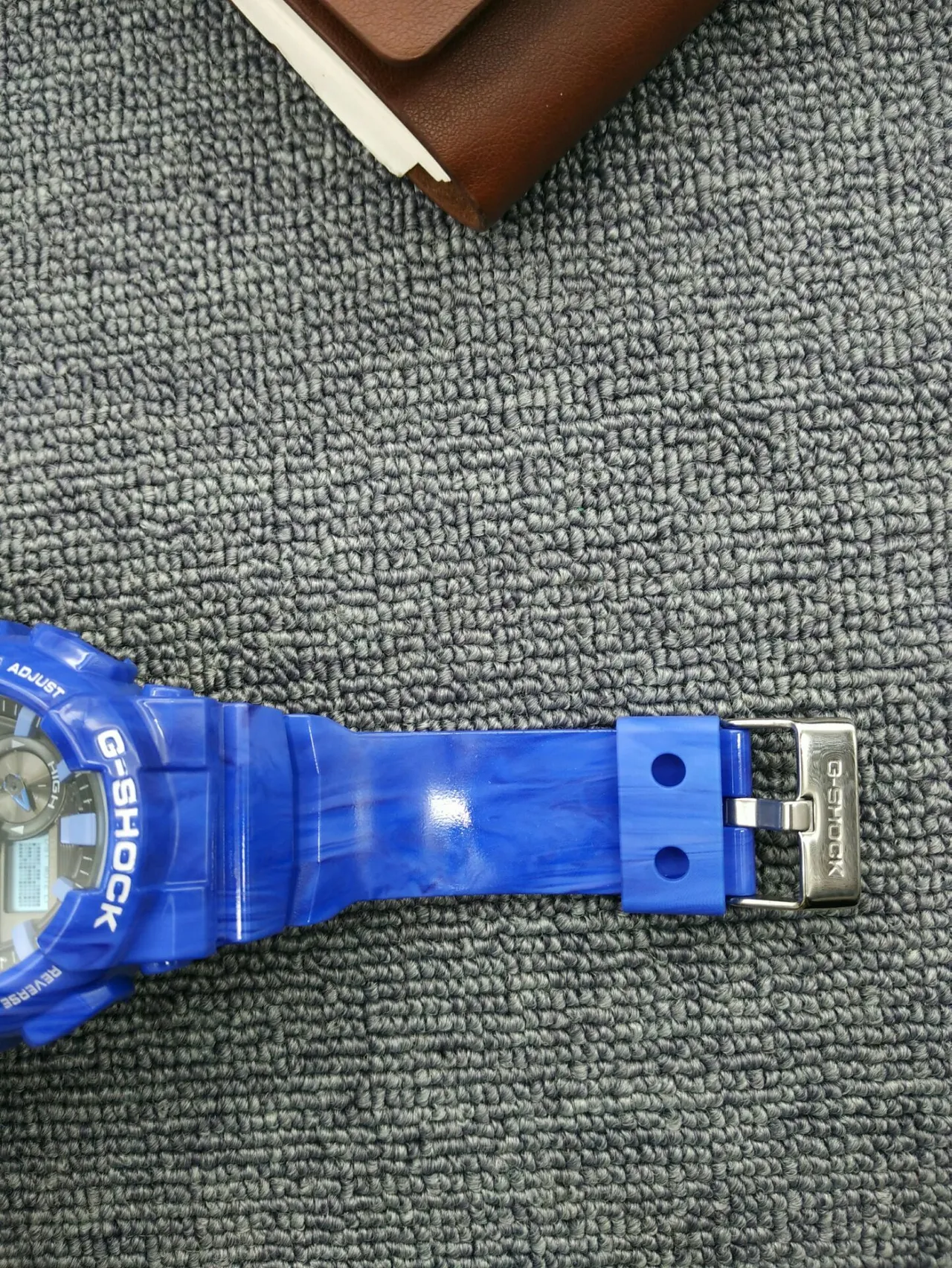Casio G-Shock GA-100 Série Relógio Esportivo Azul Translúcido 11