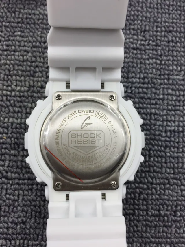 Casio G-Shock GA-100 白色 粗犷 模拟数字 运动手表 9