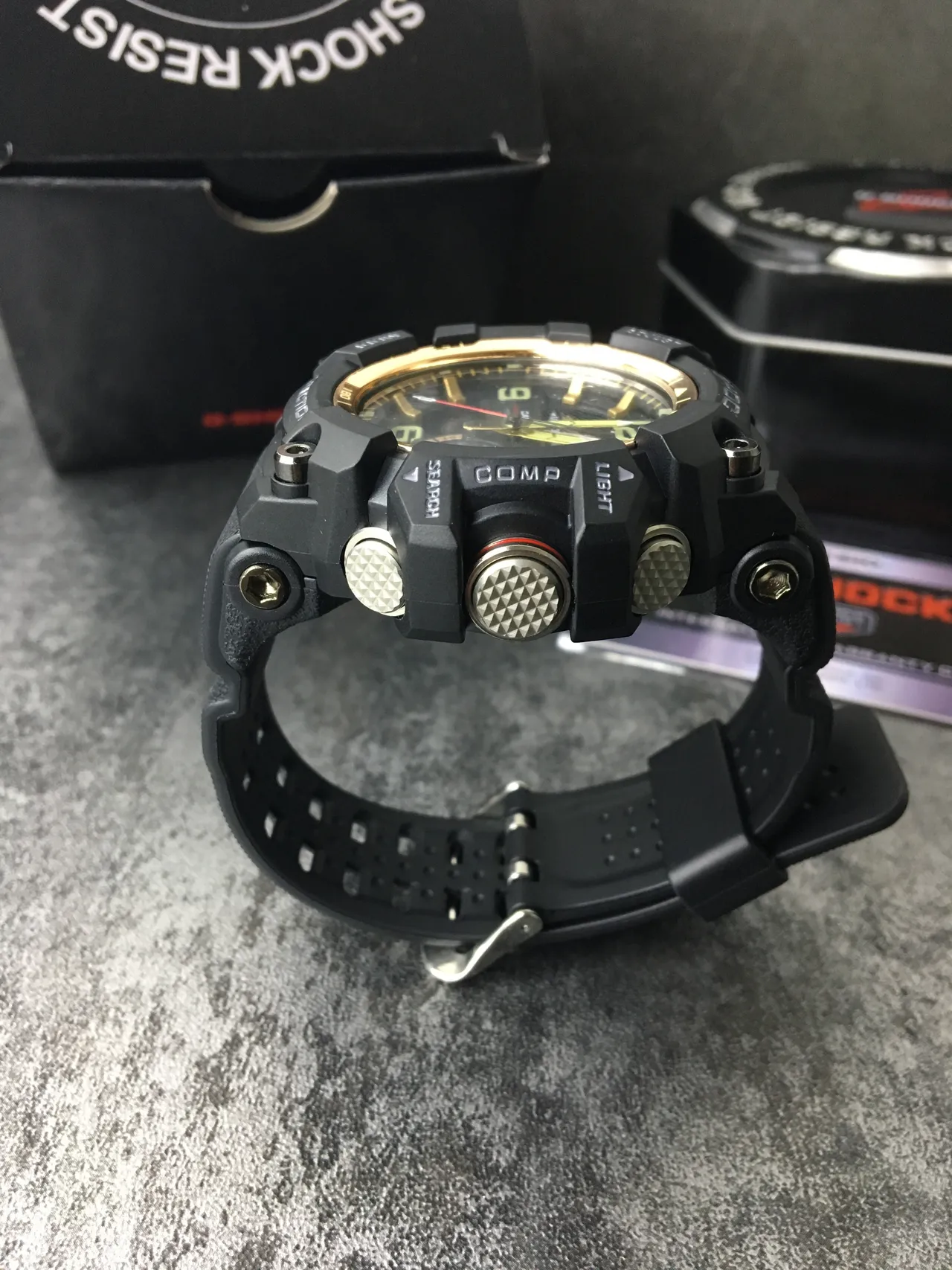 Casio G-Shock Mudmaster Black and Gold Sports Watch 3