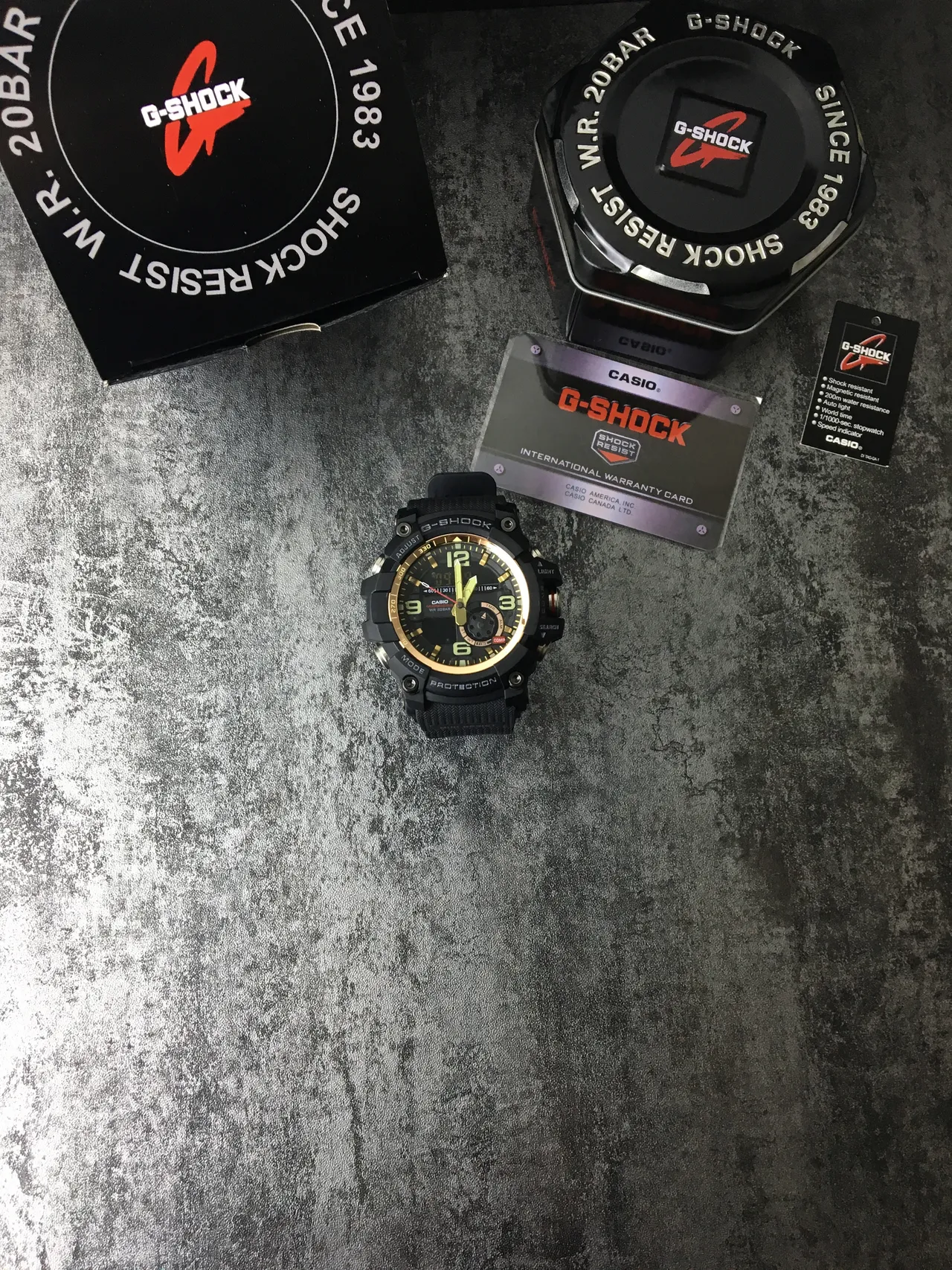 Casio G-Shock Mudmaster Black and Gold Sports Watch 4