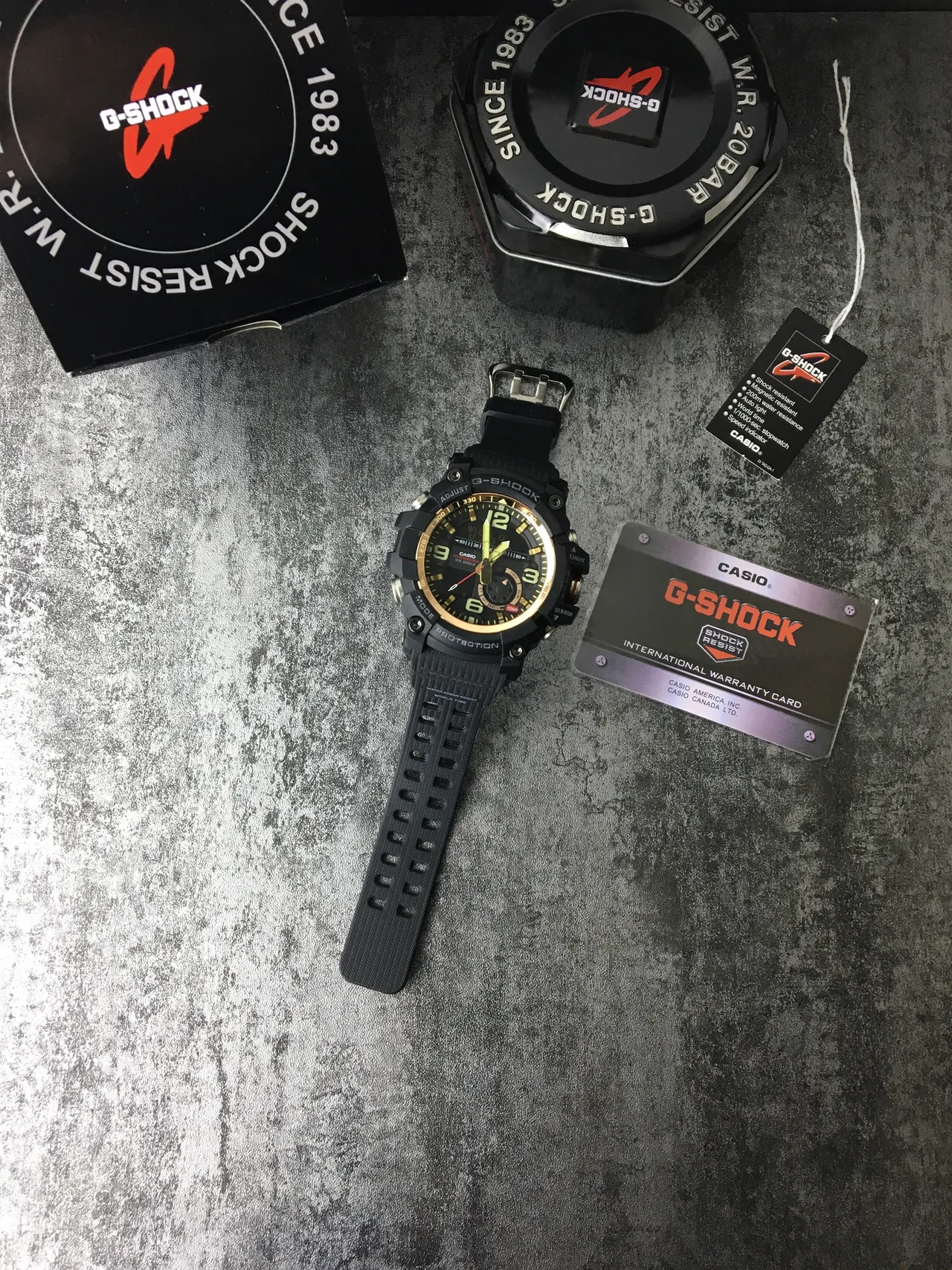 Casio G-Shock Mudmaster Black and Gold Sports Watch 6