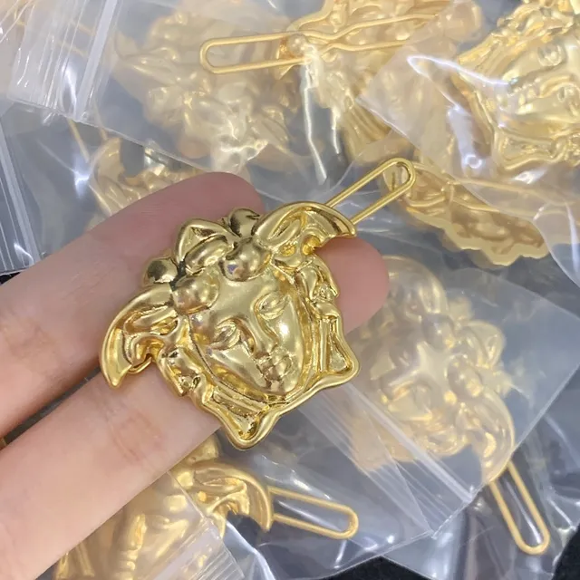 Chanel CC Bar Broche Or Métal Blanc Résine Effet Perle 16