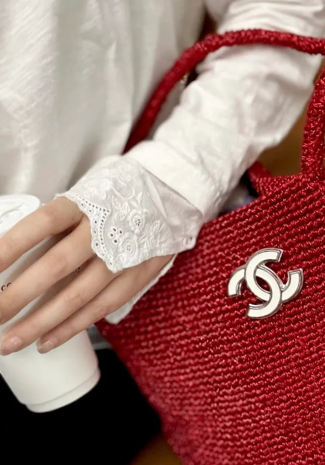 Chanel Interlocking CC White Enamel Silver-Tone Brooch 4