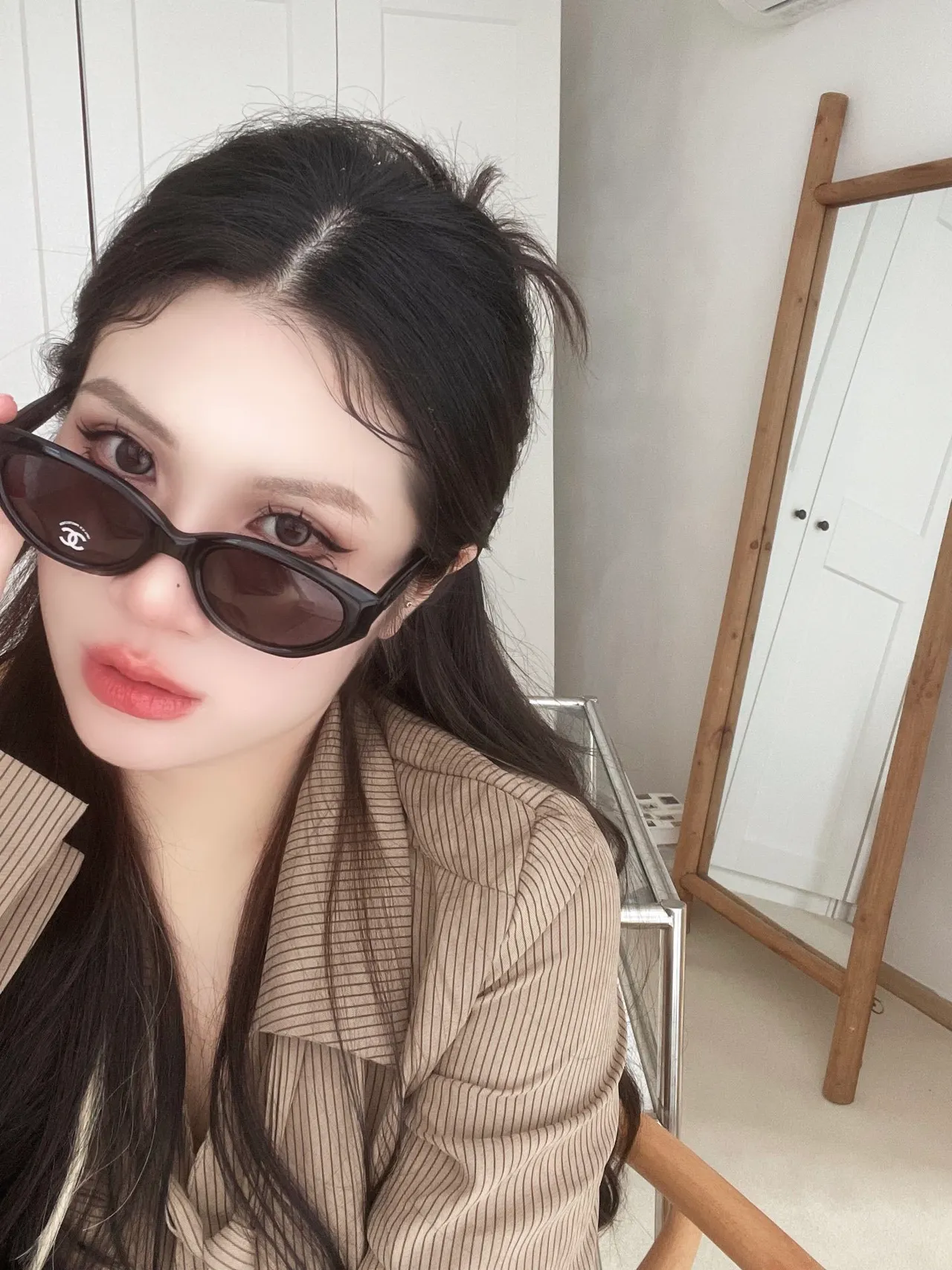Chanel Oval Tortoiseshell Brown Gradient Sunglasses 5