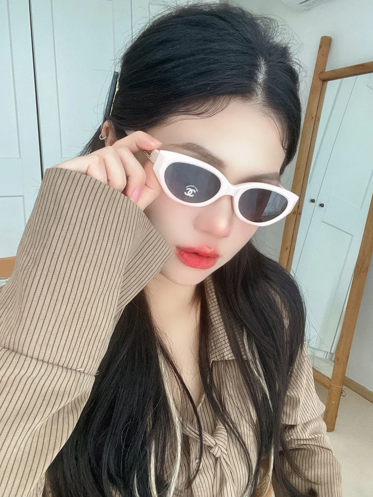 Chanel Oval Tortoiseshell Brown Gradient Sunglasses 9