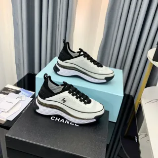 Chanel Runner White and Black Lifestyle Sneakers