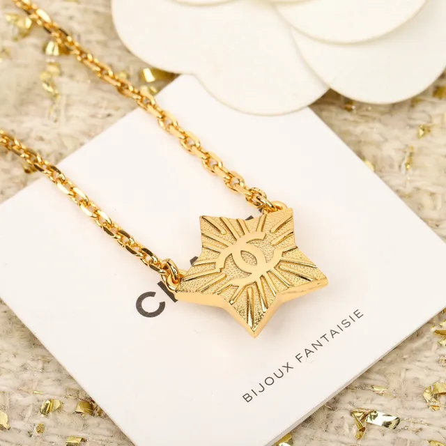 Chanel Star Pendant Gold-Tone Necklace 5