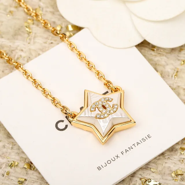 Chanel Star Pendant Gold-Tone Necklace 6