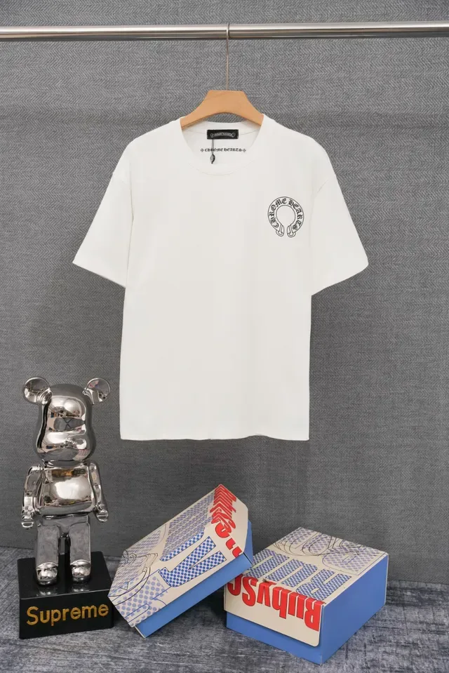 Chrome Hearts Back-Print Graphic Tee White Black Gothic Typography T-Shirt 3