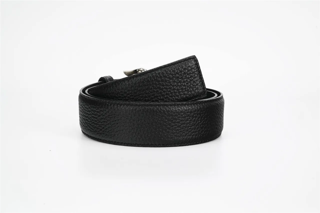 Chrome Hearts Noir Argenté Ornamenté Gothique Boucle de Croix Ceinture en Cuir Texturé 8