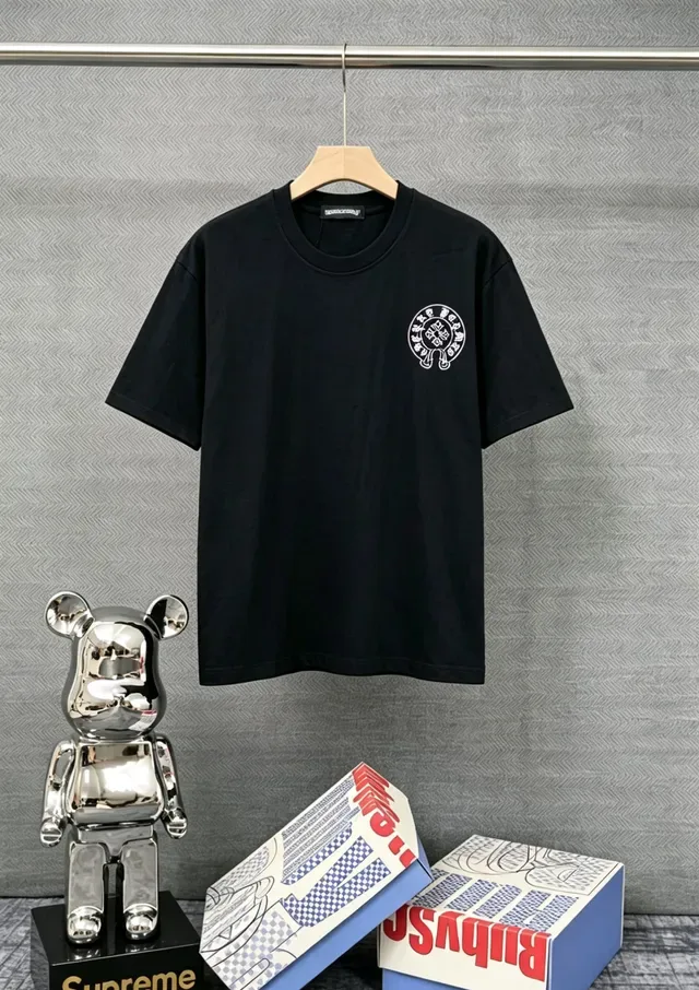 Chrome Hearts Circle Crest Graphic Black T-Shirt 2