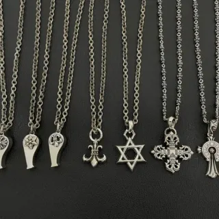 Chrome Hearts Gothic Pendant Silver Metal Pendants Necklace