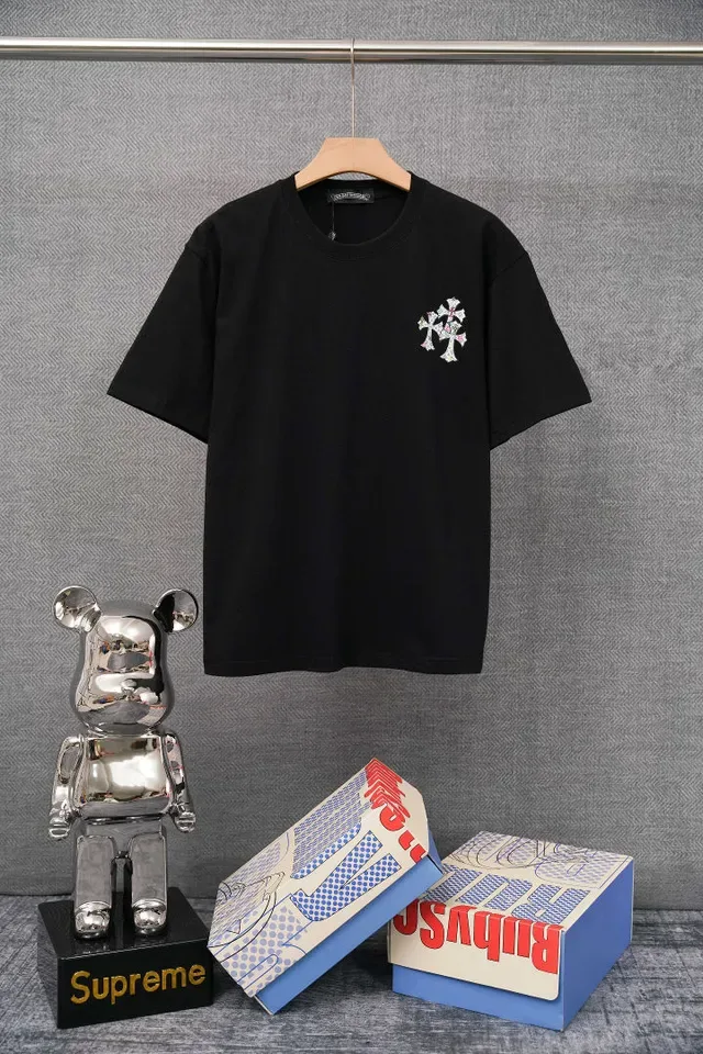 Chrome Hearts Graphic Cross Motif Black T-Shirt 2
