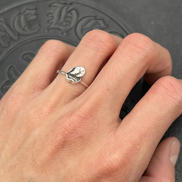 Chrome Hearts Lips Sculpted Oxidized Silver Ring 2