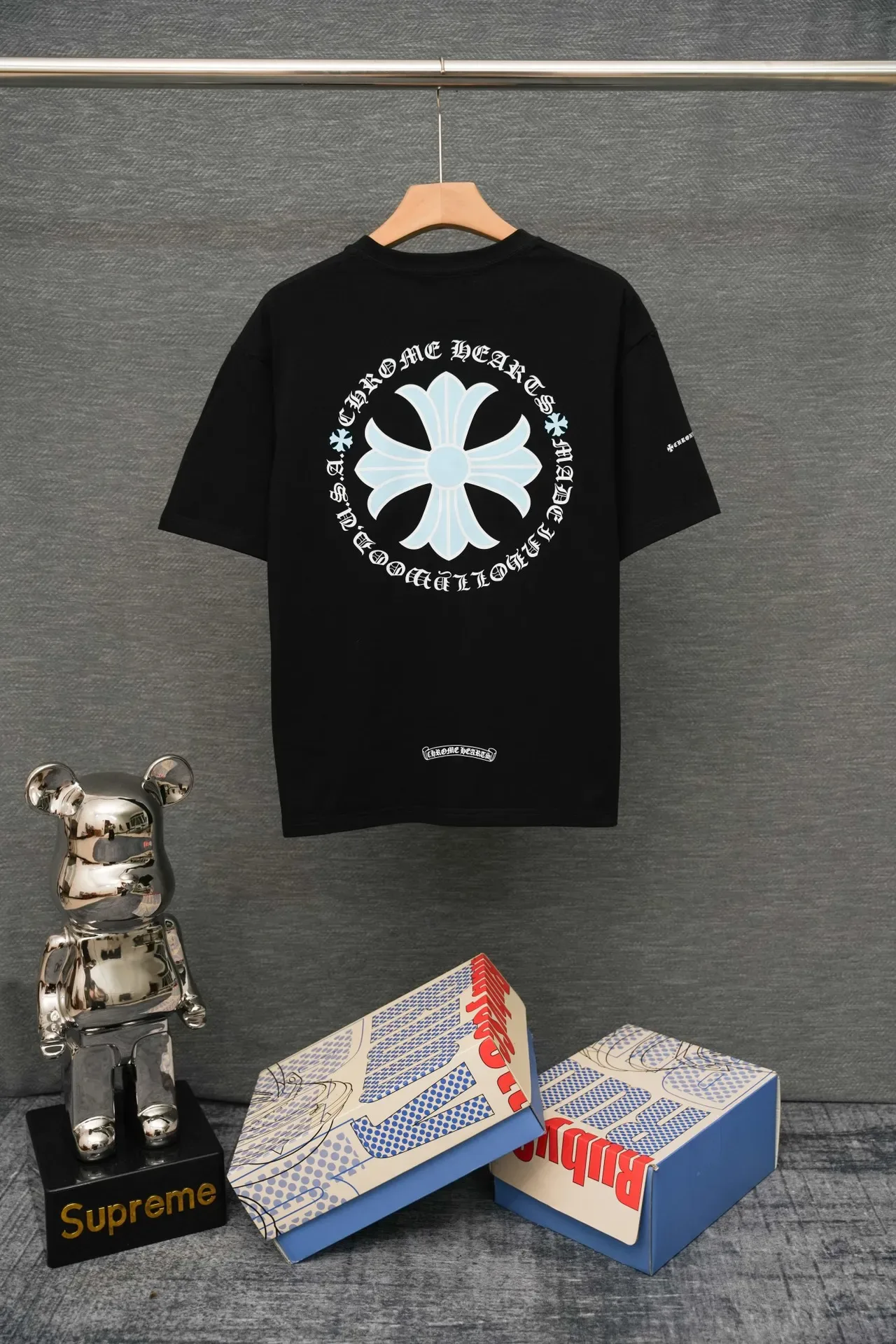 Chrome Hearts Pocket Tee Black Embroidered Cross Logo T-Shirt 2