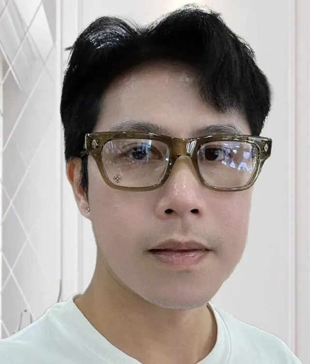 Chrome Hearts Rectangular Glossy Black Acetate Optical Glasses 2