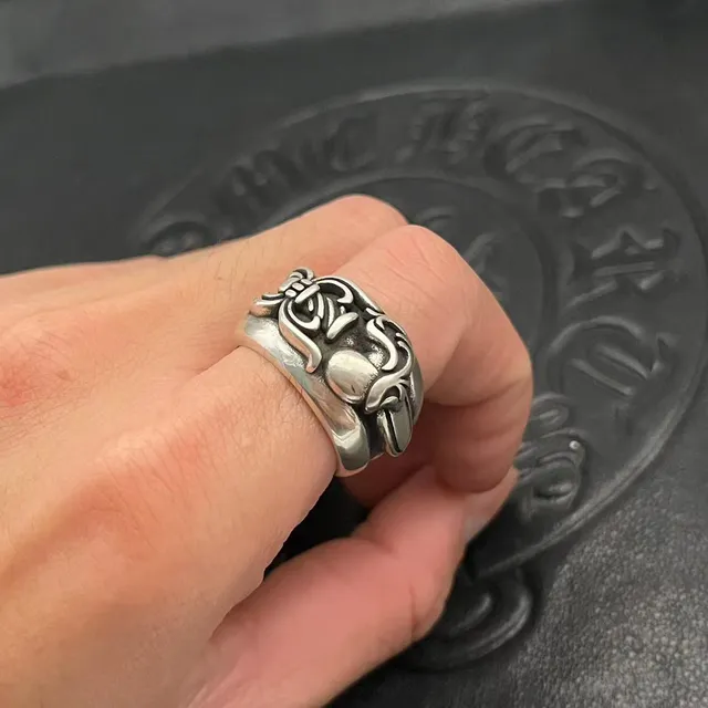 Chrome Hearts Scrollwork Wide Band Ring 2