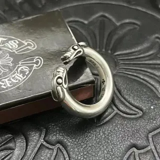 Chrome Hearts सापের আংটি রুপালি ওপেন