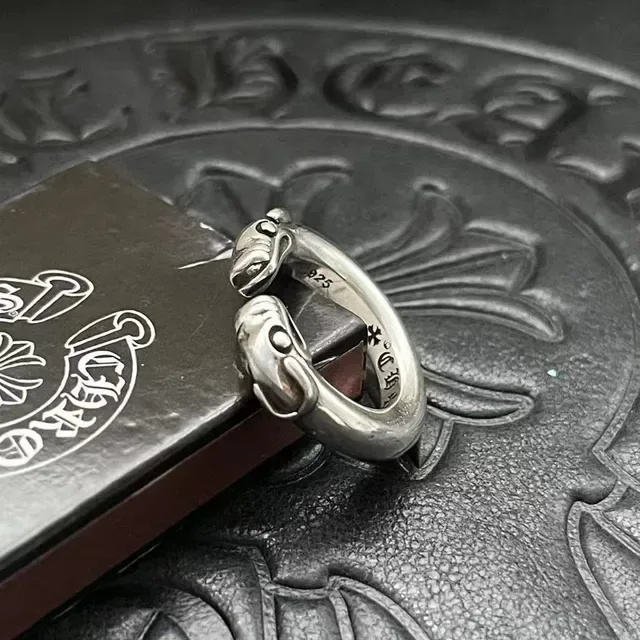 Chrome Hearts Serpent Ring Silver Motif Open Ring 7