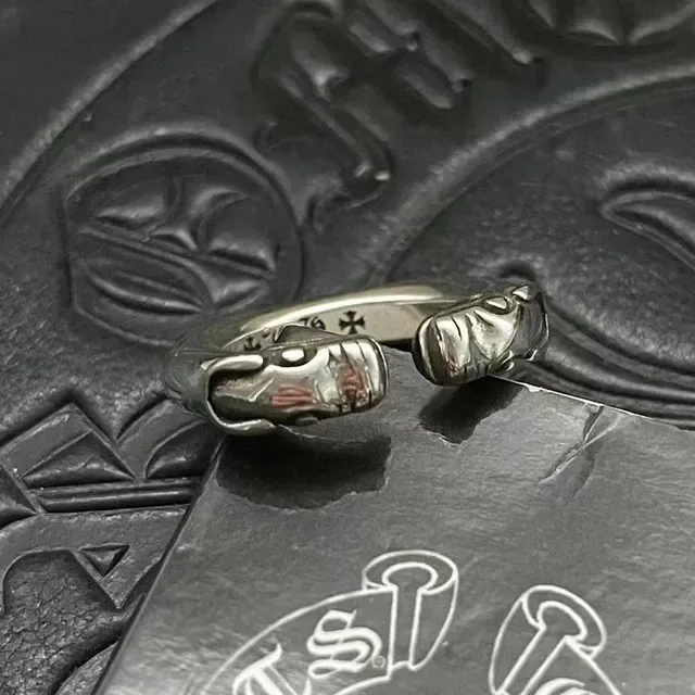 Chrome Hearts Serpent Ring Silver Motif Open Ring 8