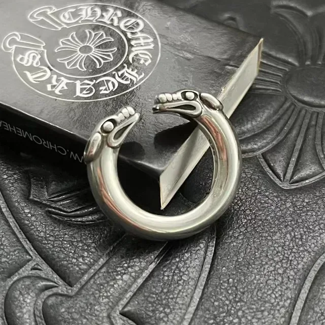 Chrome Hearts Serpent Ring Silver Motif Open Ring 9